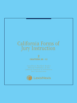 cover image of California Forms of Jury Instruction